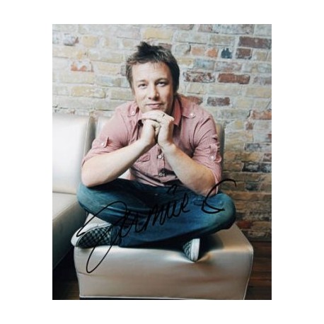 Jamie Oliver signed photo 10x8