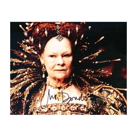 Judi Dench signed photo 10x8 (Shakespeare in Love)