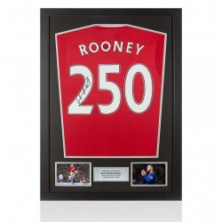 Wayne Rooney signed 250 shirt (Man United) - Item 15167
