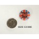The Jam Vintage Badge/Pin Jam logo Union flag- Item Jam08
