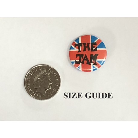 The Jam Vintage Badge/Pin Jam logo Union flag- Item Jam08