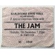 The Jam Ticket Stub 11/12/80 - Item 15249