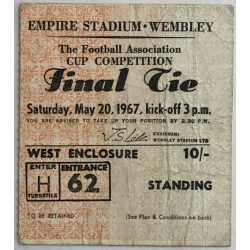 1967 FA Cup Final Ticket Stub