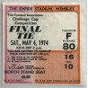1974 FA Cup Final Ticket Stub
