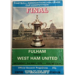 FA Cup Final Programme 1975
