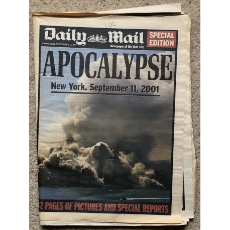 Daily Mail Newspaper 9/11 issue 1 - 12/09/01