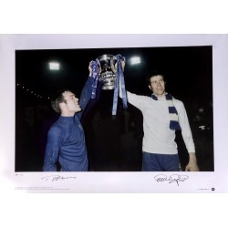 Peter Osgood & Ron Harris signed photo 23x16.5"