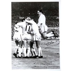 Dave Mackay signed photo 18x14"