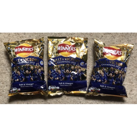 Salt & Victory Walkers Crisps Packets (3) - Leicester City