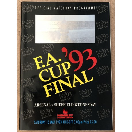 FA Cup Final Programme 1993