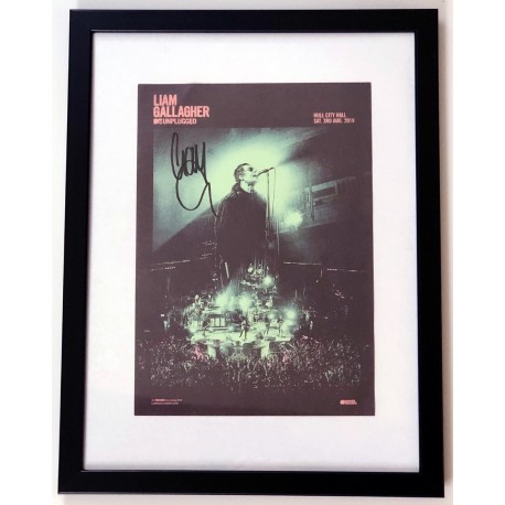 Liam Gallagher - Framed Signed Mini-Poster