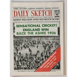 Great Newspapers Reprinted - England Win Ashes - Aug 1926