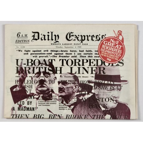 Great Newspapers Reprinted - U-Boat Torpedoes - Sept 1939