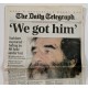 Daily Telegraph Newspaper - We Got Him! - Dec 2003