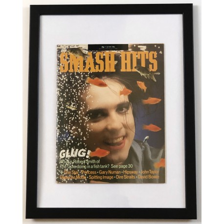 Robert Smith - Framed Smash Hits Magazine