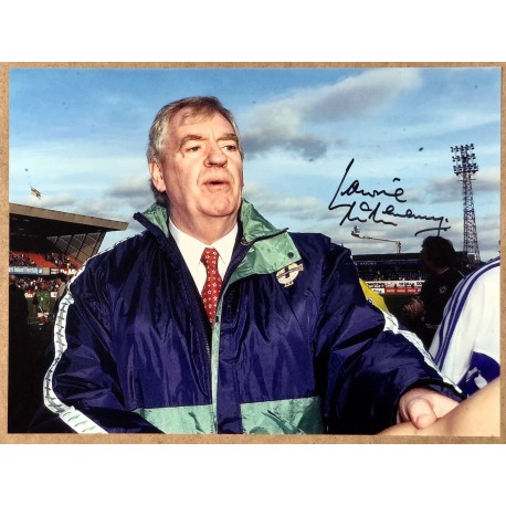 Lawrie McMenemy signed 16x12 photo