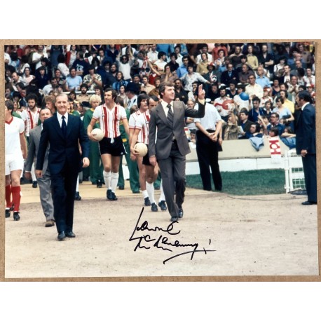 Lawrie McMenemy signed 16x12 photo