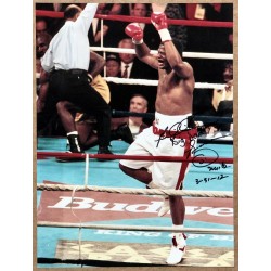 Riddick Bowe signed photo 16x12