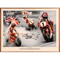 Carl Fogerty signed photo 16x12