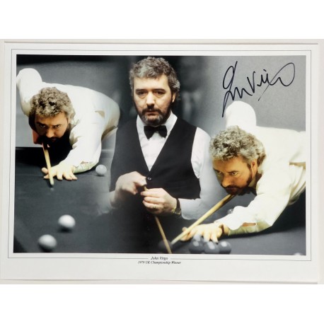 John Virgo signed photo 16x12