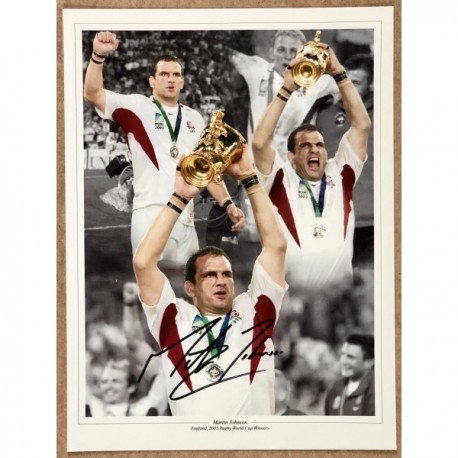 Martin Johnson signed photo 16x12 (England)